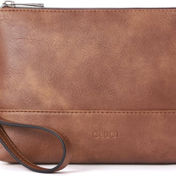 Leather Wristlet Wallet for Women Large Capacity Travel Credit Card Holder - Picture 1 of 7